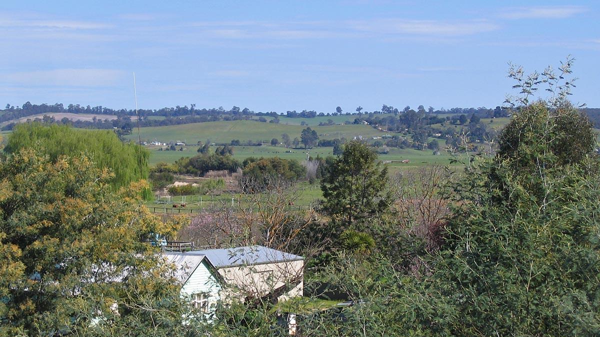 Farmland near Bruthen in Victoria